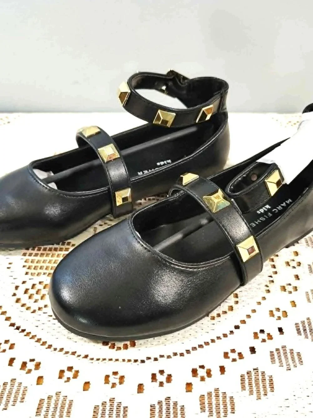 Marc Fisher Kids Ankle Strap Ballet Flats Shoes Size US 2 UK 13.5